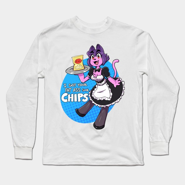 Penny: Maid with Chips Long Sleeve T-Shirt by Anaugi